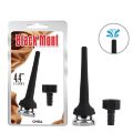 Тонка конічна трубка-насадка для анального душу - Black Mont Tapered Silicone Enema Attachment 4.4"