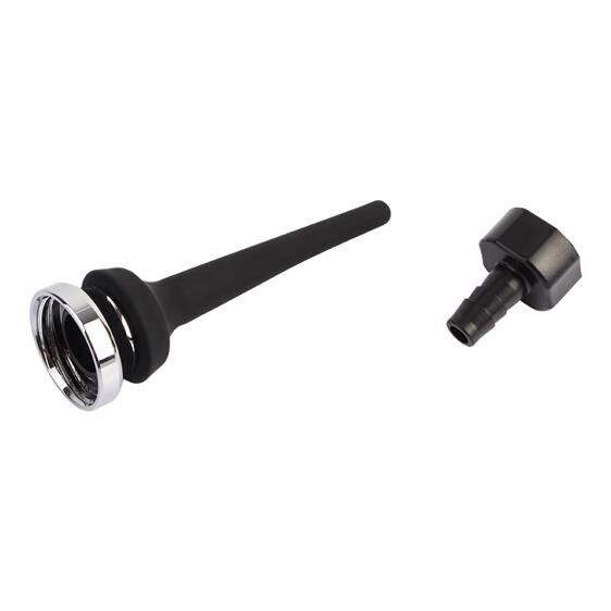 Тонка конічна трубка-насадка для анального душу - Black Mont Tapered Silicone Enema Attachment 4.4"