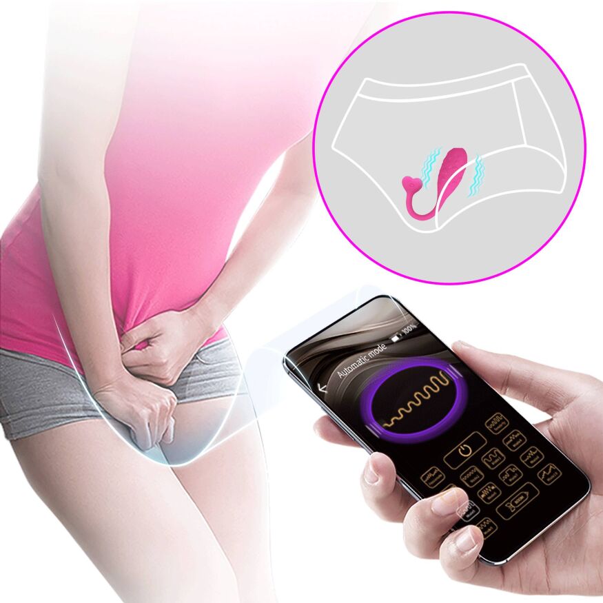 Віброяйце кероване смартфоном Pretty Love - Fisherman Pink Mobile APP, BI-300016HP