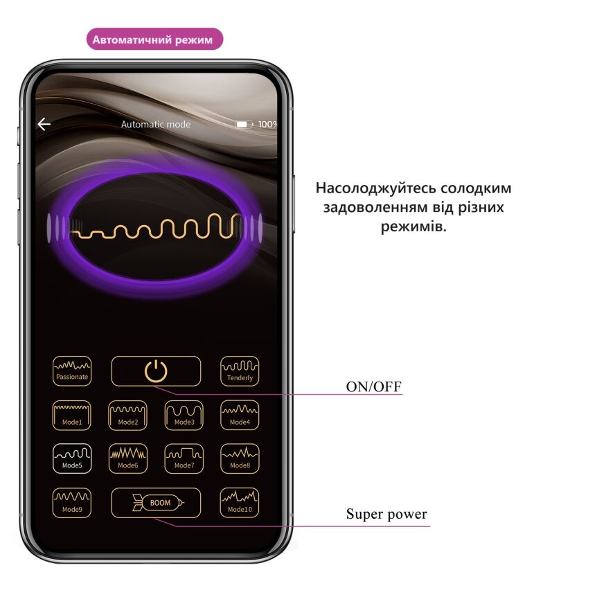 Віброяйце кероване смартфоном Pretty Love - Fisherman Pink Mobile APP, BI-300016HP