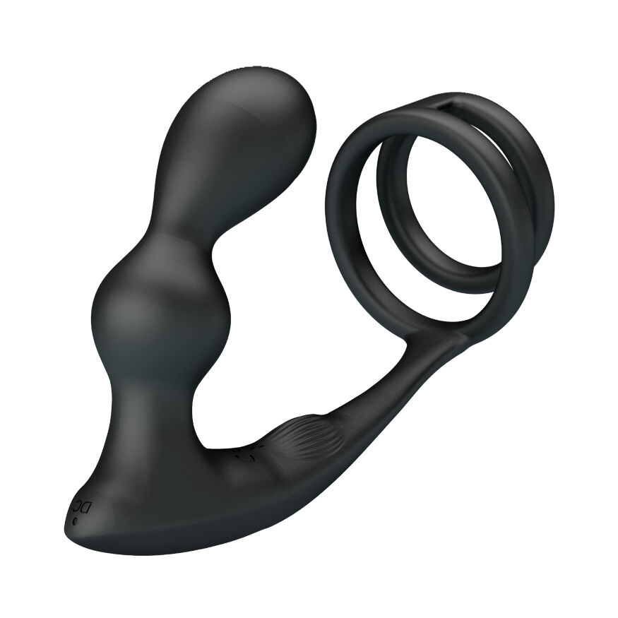 Анальная пробка с эрекционным кольцом - Mr Play Remote Control Vibrating Prostate Massager