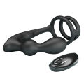 Анальная пробка с эрекционным кольцом - Mr Play Remote Control Vibrating Prostate Massager