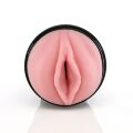 Мастурбатор вагина в колбе Fleshlight Pink Lady Mini-Lotus, с рельефом, киберкожа, бежевый