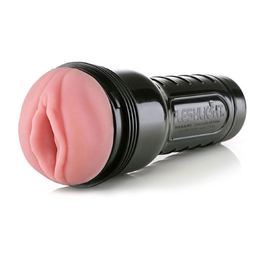 Мастурбатор вагина в колбе Fleshlight Pink Lady Mini-Lotus, с рельефом, киберкожа, бежевый
