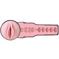 Мастурбатор вагина в колбе Fleshlight Pink Lady Mini-Lotus, с рельефом, киберкожа, бежевый