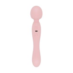 Вибромассажер Good Vibes Only - SIMI Double-Sided Wand Vibrator Soft Silicone - Pink