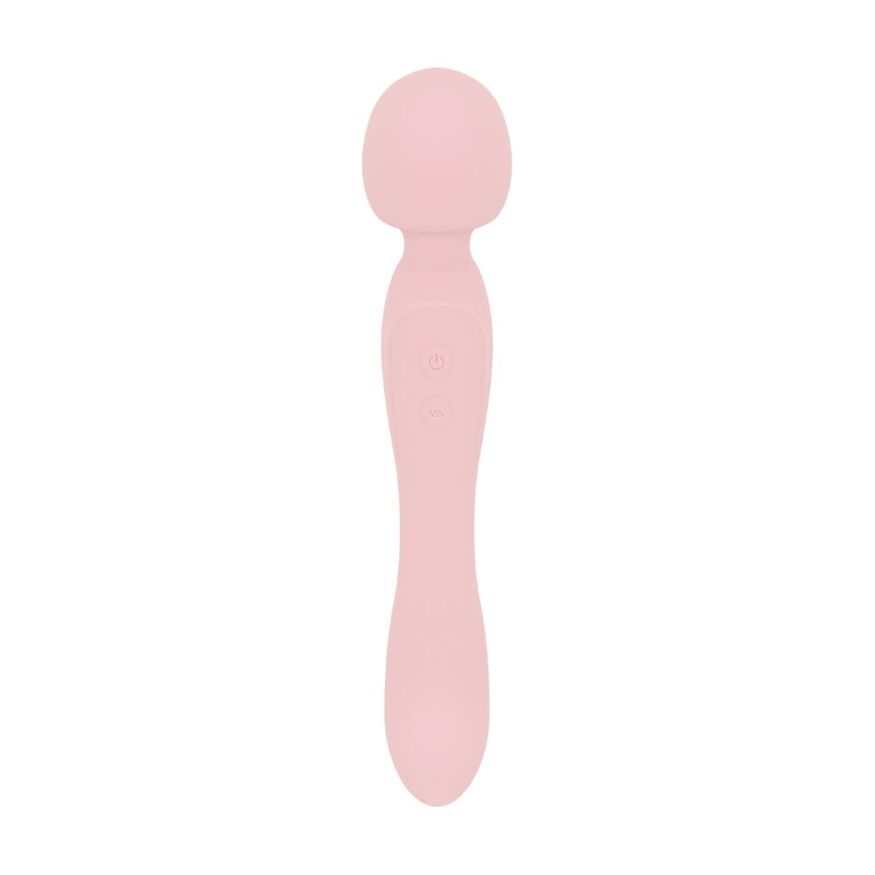 Вибромассажер Good Vibes Only - SIMI Double-Sided Wand Vibrator Soft Silicone - Pink