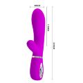 Вібратор з м'якою головкою і кліторальной стимуляцією Pretty Love - Thomas USB, BI-014621
