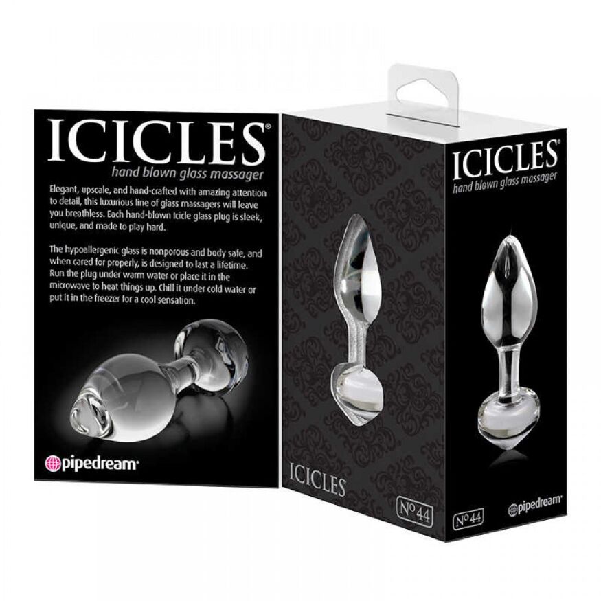 Стеклянная анальная пробка Pipedream Icicles No 44 Dildo Dildo Glass