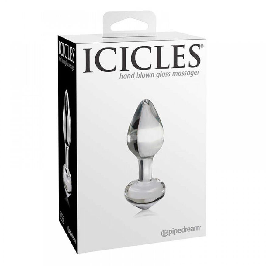 Стеклянная анальная пробка Pipedream Icicles No 44 Dildo Dildo Glass
