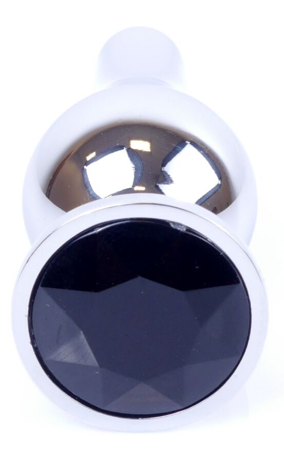 Анальная пробка Boss Series - Jewellery Silver BUTT PLUG Black, BS6400074