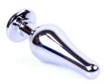 Анальная пробка Boss Series - Jewellery Silver BUTT PLUG Black, BS6400074