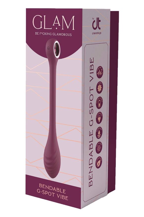 Вибратор для точки G регулируемый DreamToys Glam, фиолетовый