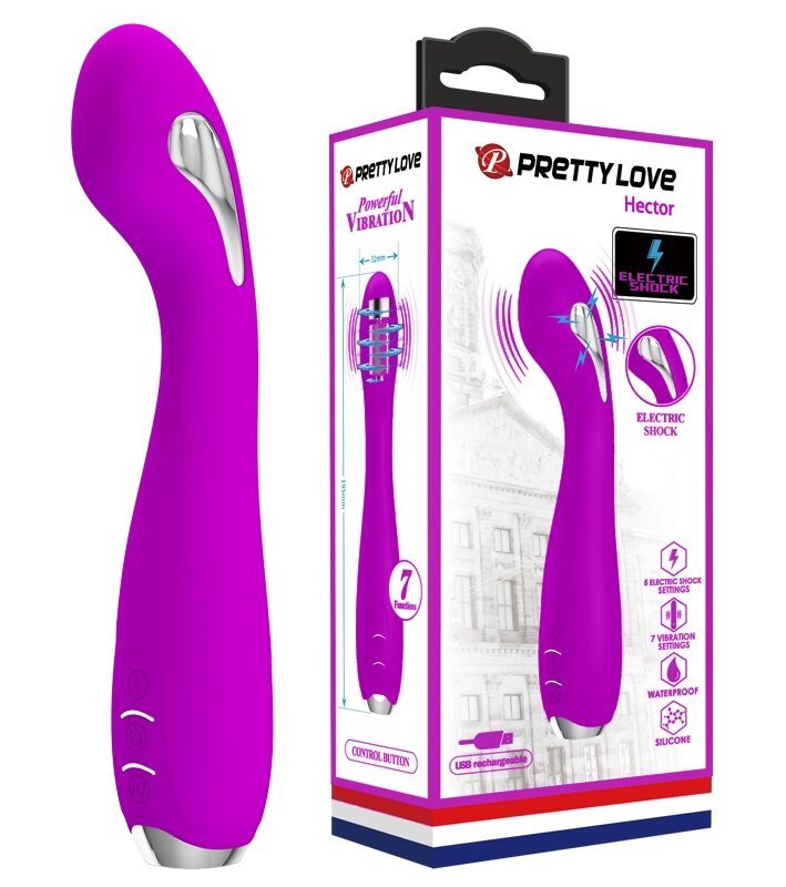 Вибратор Pretty Love - HECTOR G-SPOT VIBRATOR с электростимуляцией, BI-014765