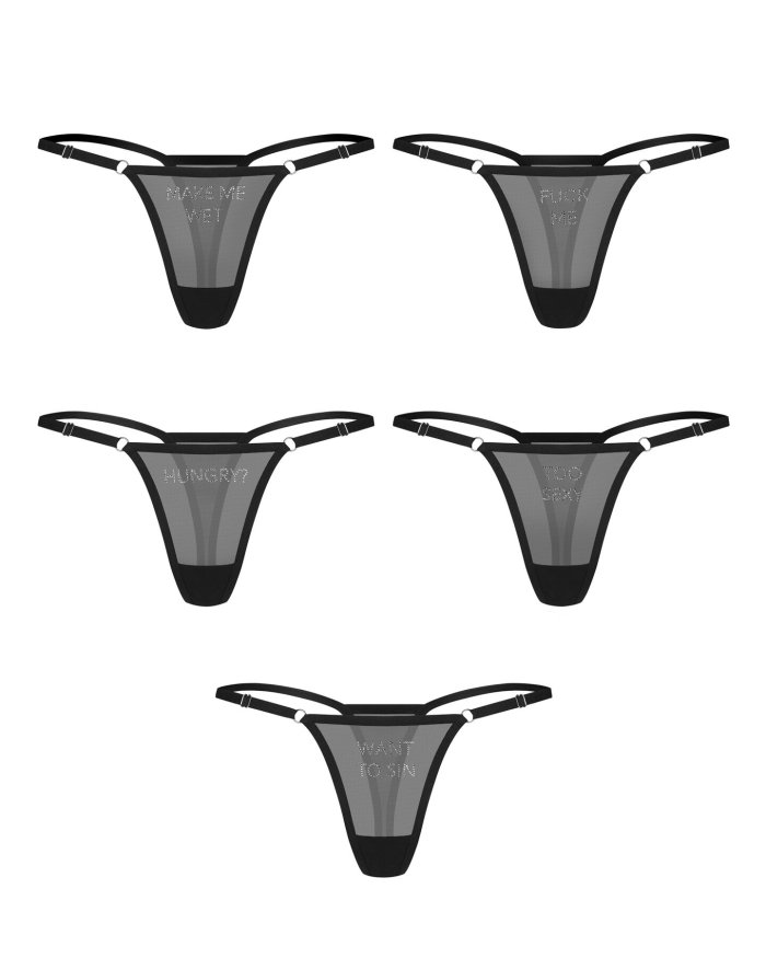 Набор трусиков Obsessive Violami 5-pack thong L/XL