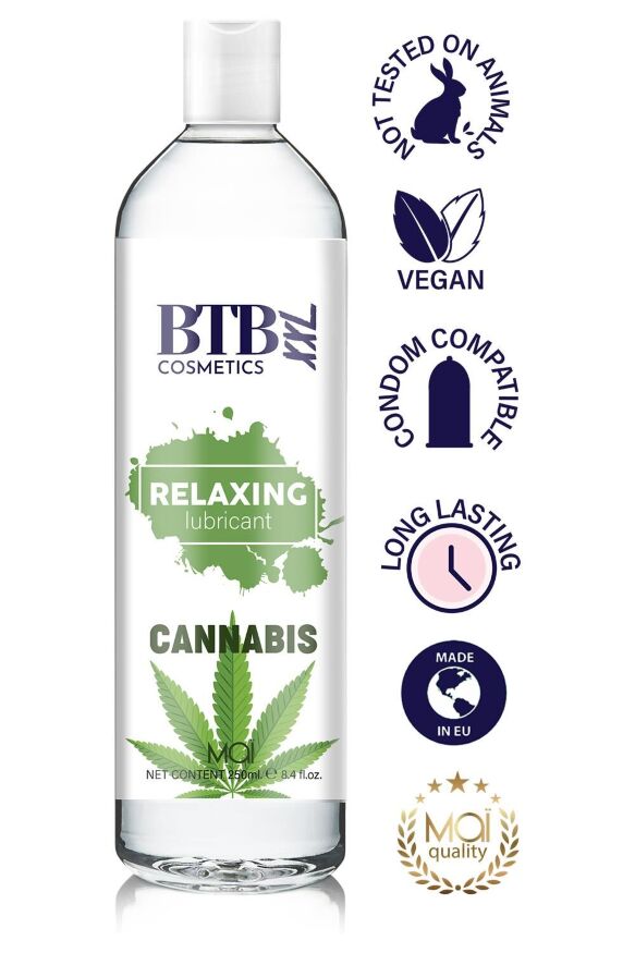 Смазка на водной основе BTB FLAVORED CANNABIS (250 мл)