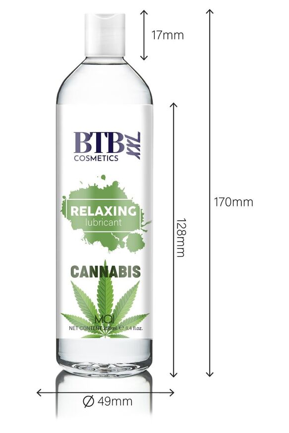 Смазка на водной основе BTB FLAVORED CANNABIS (250 мл)