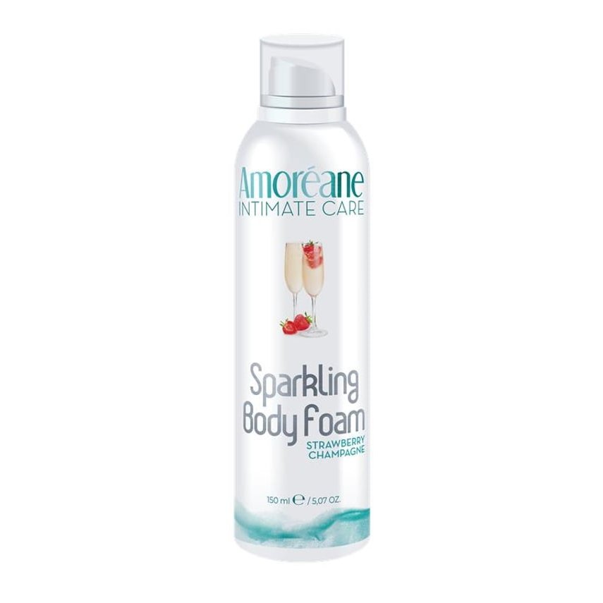 Пінка для тіла Amoreane Sparkling Body Foam Strawberry Champagne з ароматом, 150 мл