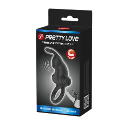 Ерекційне кільце - Pretty Love Vibrant Penis Ring I Black