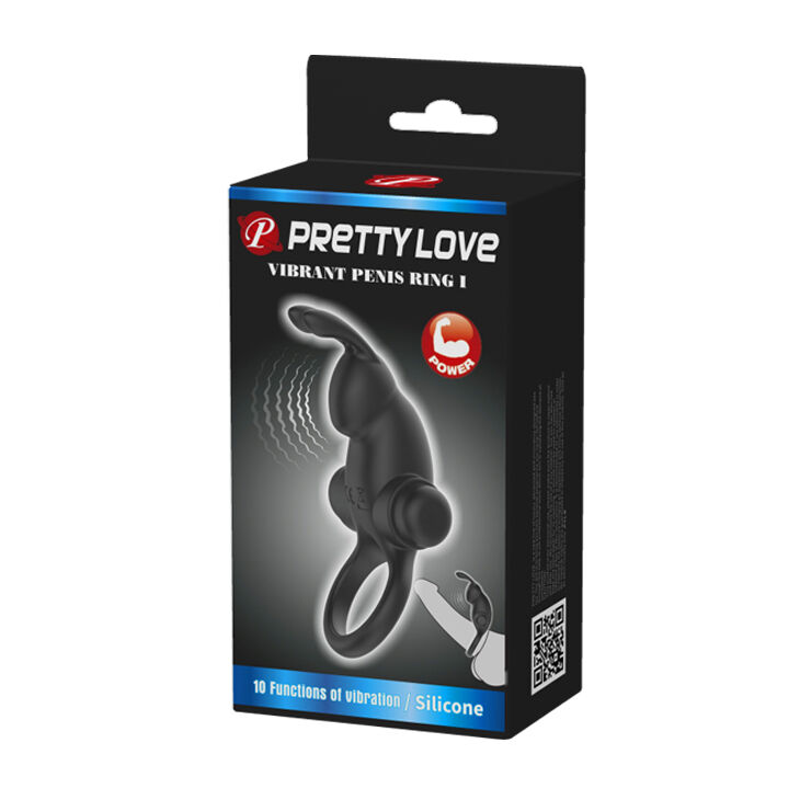 Ерекційне кільце - Pretty Love Vibrant Penis Ring I Black