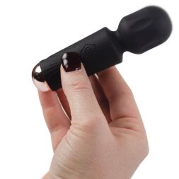 Вібромасажер Rocks Off Mini Wand Black Tulip, 16 режимів