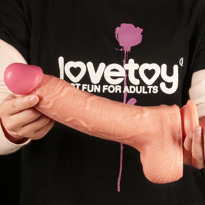 Фаллоимитатор большой - Dual-Layered Silicone Cock 10" Flesh