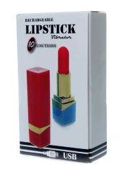 Вібратор помада - Rechargeable Lipstick Vibrator Black
