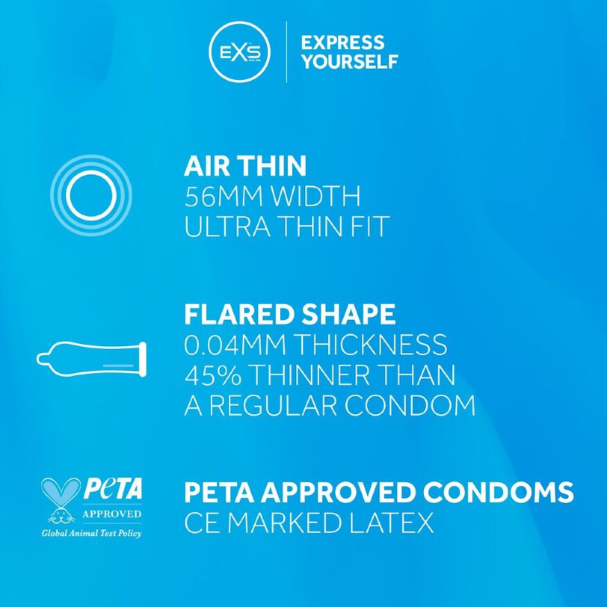 Ультратонкие презервативы - EXS Air Thin, 144 шт.