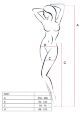 Эротические колготки-бодистокинг с ажурным поясом Passion S027 One Size, white, открытый доступ