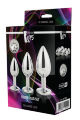 Набор анальных пробок Dream Toys GLEAMING LOVE SILVER PLUG SET