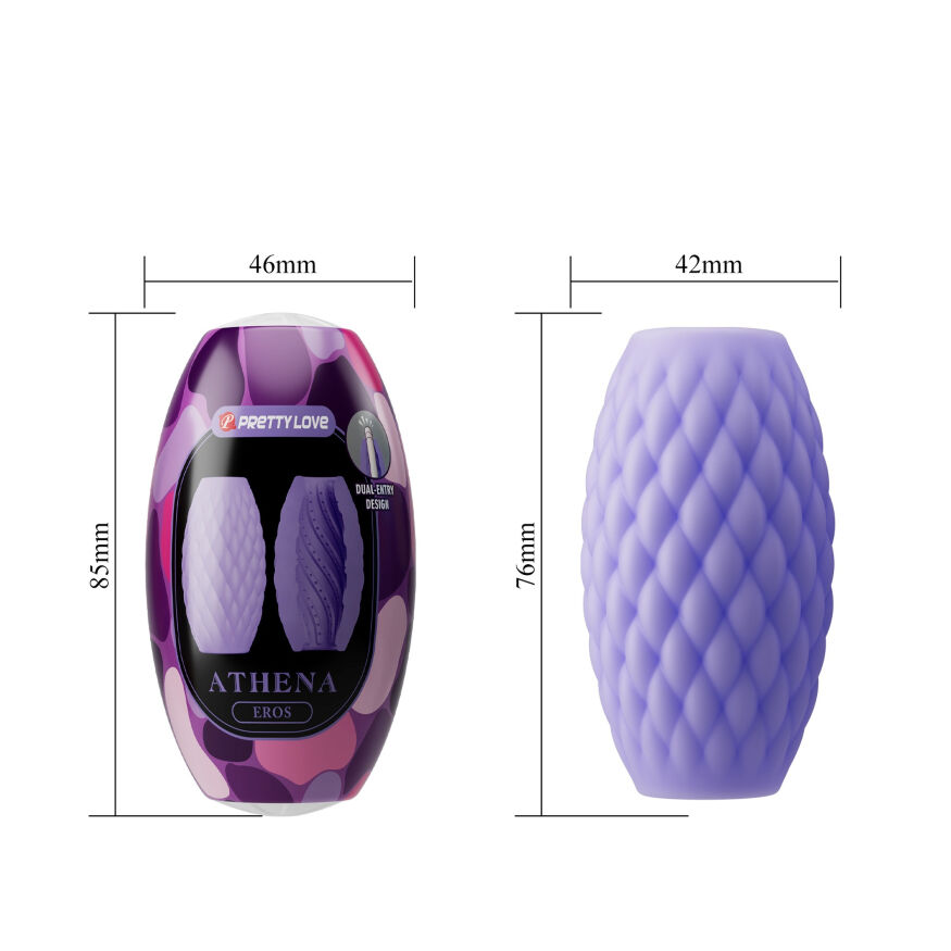 Мастурбатор яйцо Pretty Love - Athena EROS Purple, BM-00900T99-2