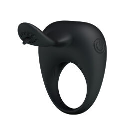 Ерекційне кільце - Pretty Love Stimulating Tonguo Penis Ring Black