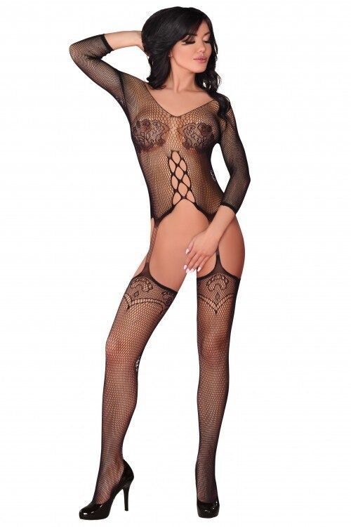 Комбинезон с имитацией чулок Livia Corsetti Dalitso черный, S/L