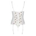 Корсет с подвязками + стринги LOVELIA CORSET white S/M - Passion