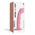 Насадка для страпона с двойной точечной пульсацией Strap-On-Me TAPPING DILDO WAVE – CORAL PINK, М