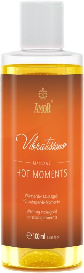 Масажне масло - Vibratissimo Hot Moments з зігріваючим ефектом, 100 мл