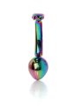 Анальна пробка - Jewellery Multicolour Curved Plug L