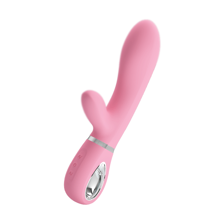 Вибратор с мягкой головкой и клиторальной стимуляцией Pretty Love - Thomas USB, BI-014621-1