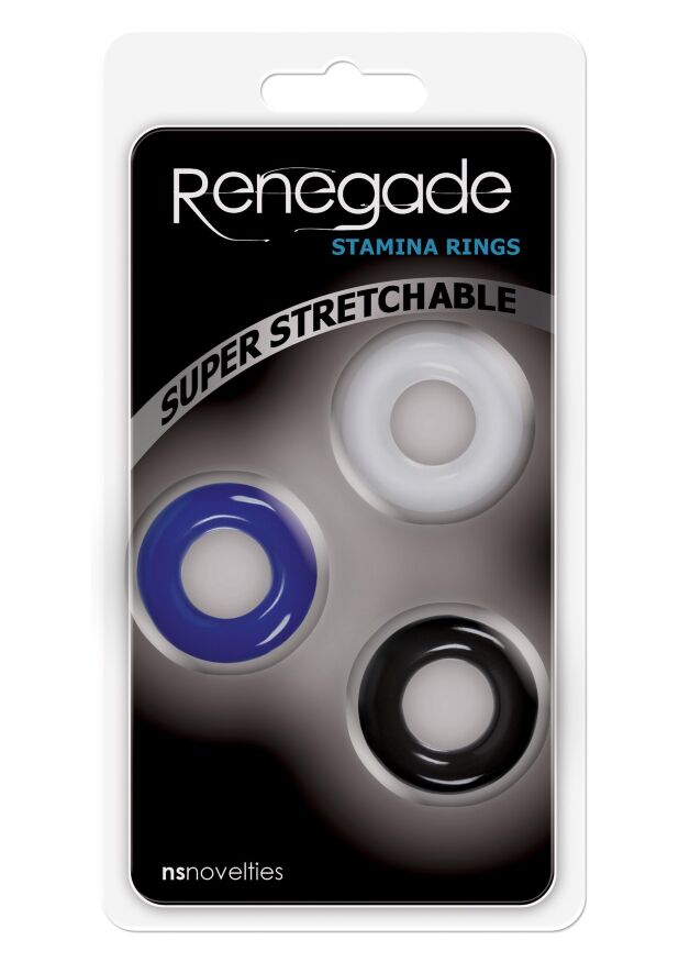 Набір ерекційних кілець NS Novelties Renegade Intensity, різнокольорові, 3 шт.