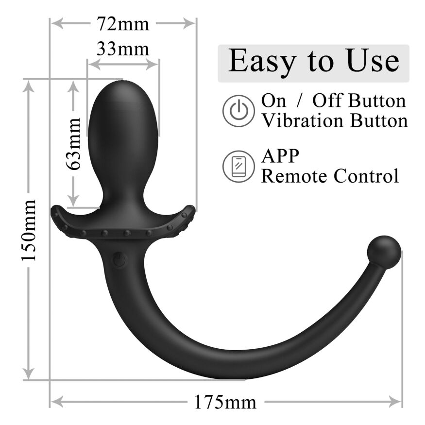 Анальна пробка - Pretty Love Anthony Super Power Anal Plug (App)