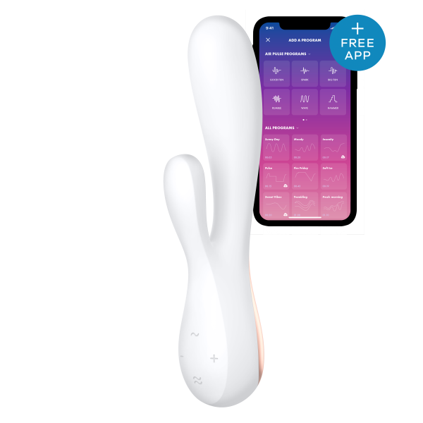 Вибромассажер кролик SATISFYER MONOFLEX WHITE