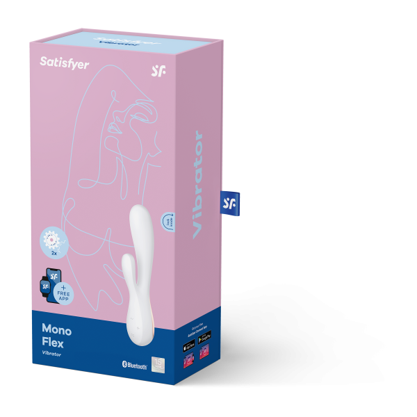 Вибромассажер кролик SATISFYER MONOFLEX WHITE