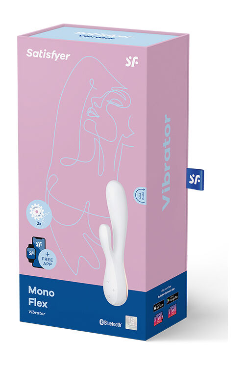Вибромассажер кролик SATISFYER MONOFLEX WHITE