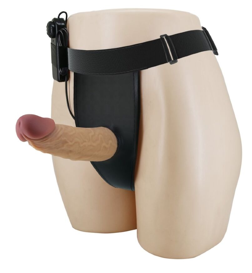 Мужской страпон с вибрацией Pretty Love - HARNESS BRIEFS Draven