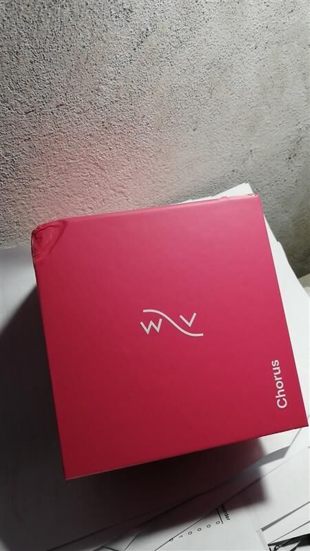 Смарт-вибратор для пар We-Vibe Chorus Cosmic Pink, сенсорное управление вибрациями сжатием пульта (мятая упаковка!!!)