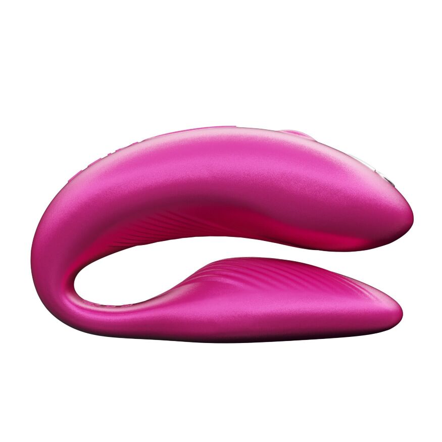 Смарт-вибратор для пар We-Vibe Chorus Cosmic Pink, сенсорное управление вибрациями сжатием пульта (мятая упаковка!!!)