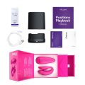 Смарт-вибратор для пар We-Vibe Chorus Cosmic Pink, сенсорное управление вибрациями сжатием пульта (мятая упаковка!!!)