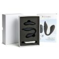 Двойной вибратор S Pleasures Premium Delight, черный, для клитора и точки G, 10 режимов
