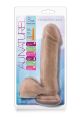 Фалоімітатор реалістичний з мошонкою Blush Au Naturel на присосці, мулат