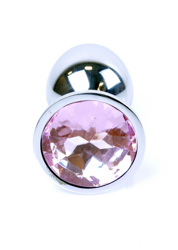 Анальна пробка - Jewellery Silver Plug - Light Pink